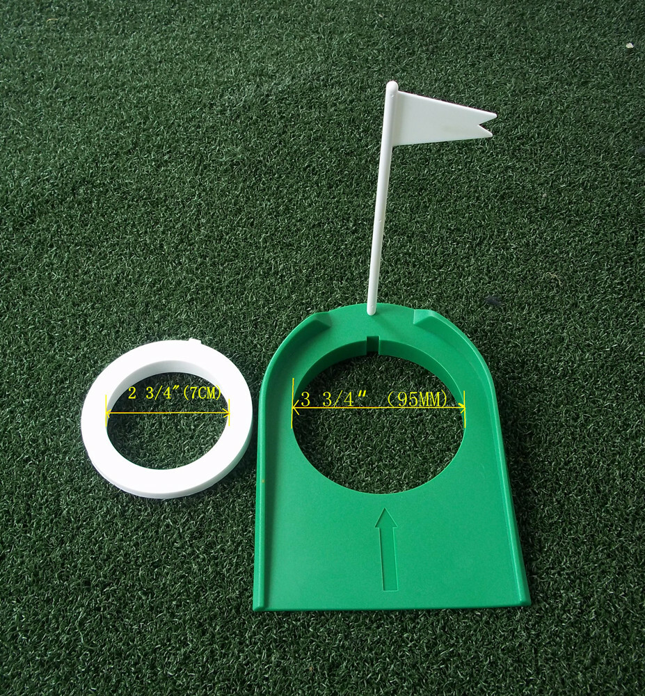 A99Golf 2Hole Putting Cup Adjustable Flagpole Hole Indoor Training Aids 1or2Sets