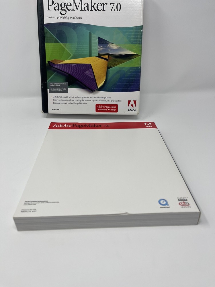 Adobe PageMaker 7.0 Plus for Macintosh Full Retail Version In Box