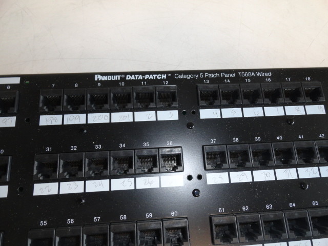 Panduit Data Patch CAT5 Patch Panel T568A Wired