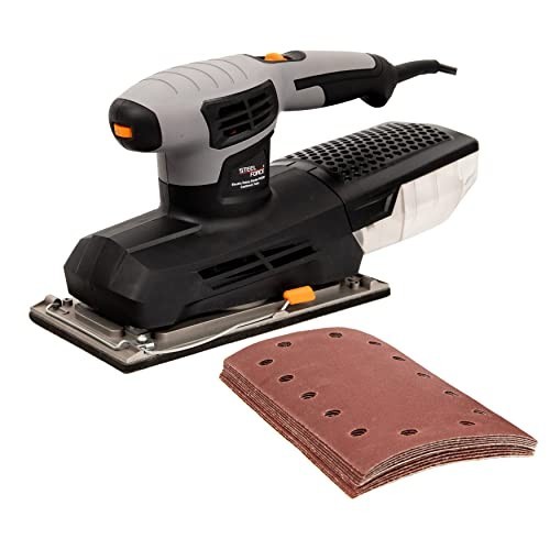 2.5 Amp 6000-12000 OPM Sheet Sander, 9x4.5" Large Base, Variable Speed, Powerful