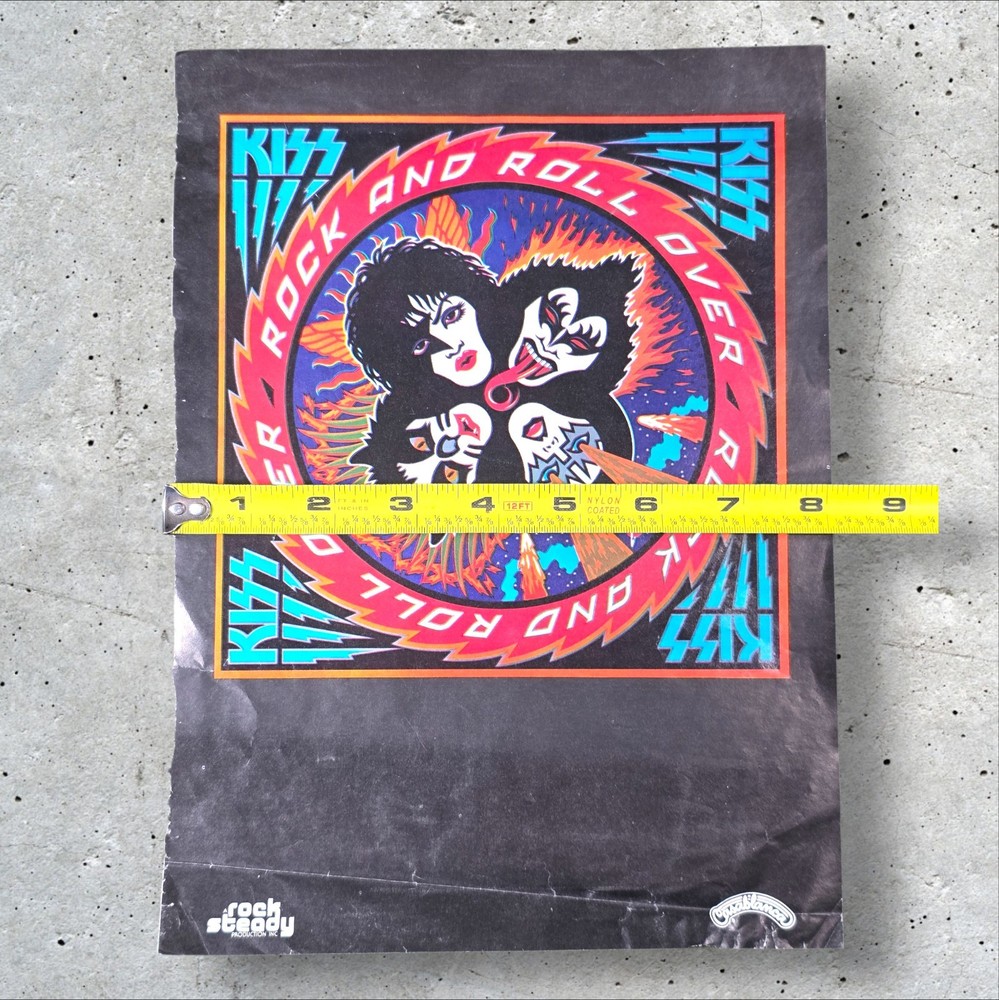 KISS Rock and Roll Over Vintage 1976 Magazine Page Ad National Lampoon 70s Music