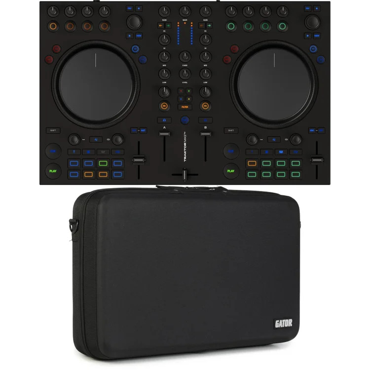 Native Instruments Traktor Kontrol MX2 DJ Controller with Case