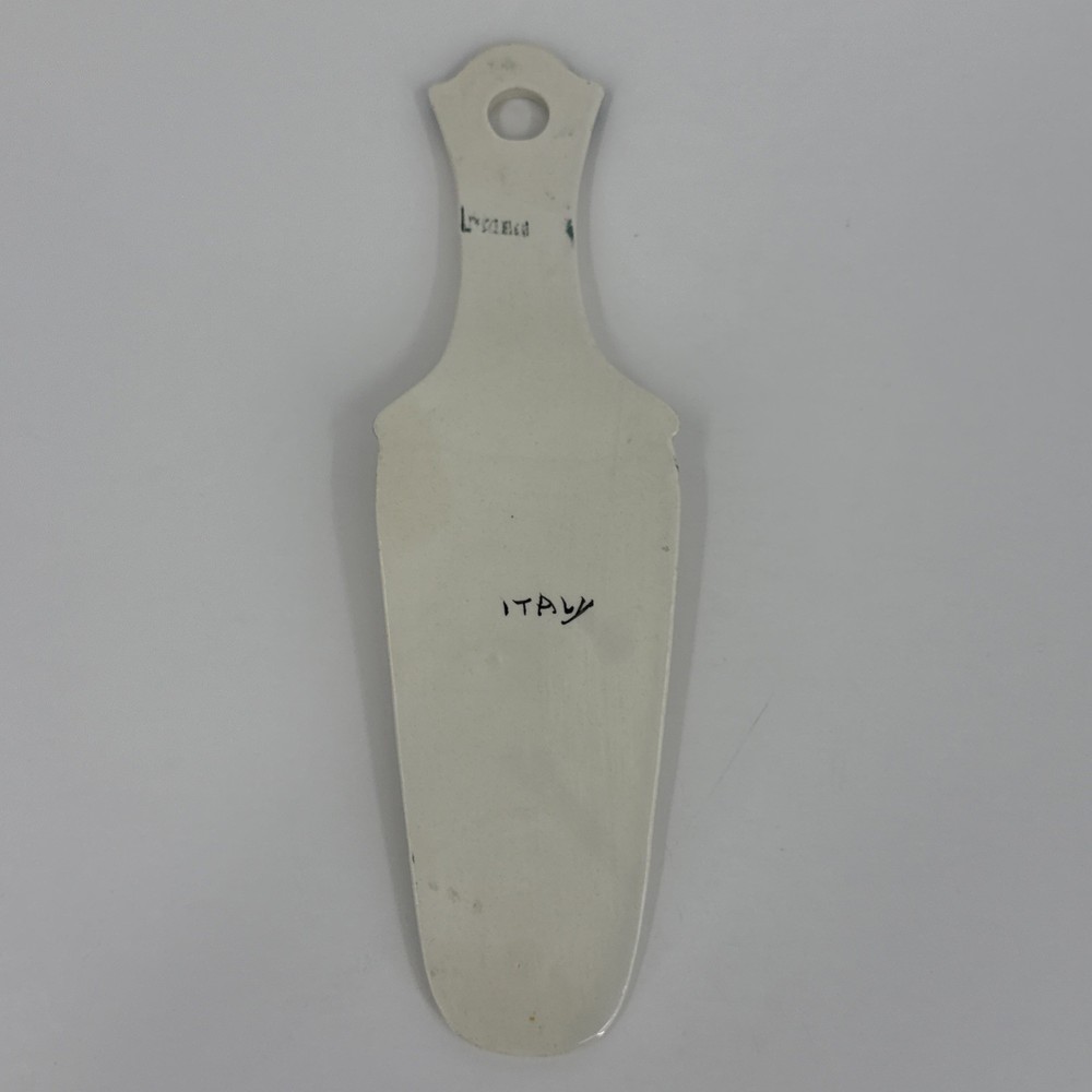 Vintage Ceramic Decorative Pie Or Cake Server, Pear With Leaves 9" EUC