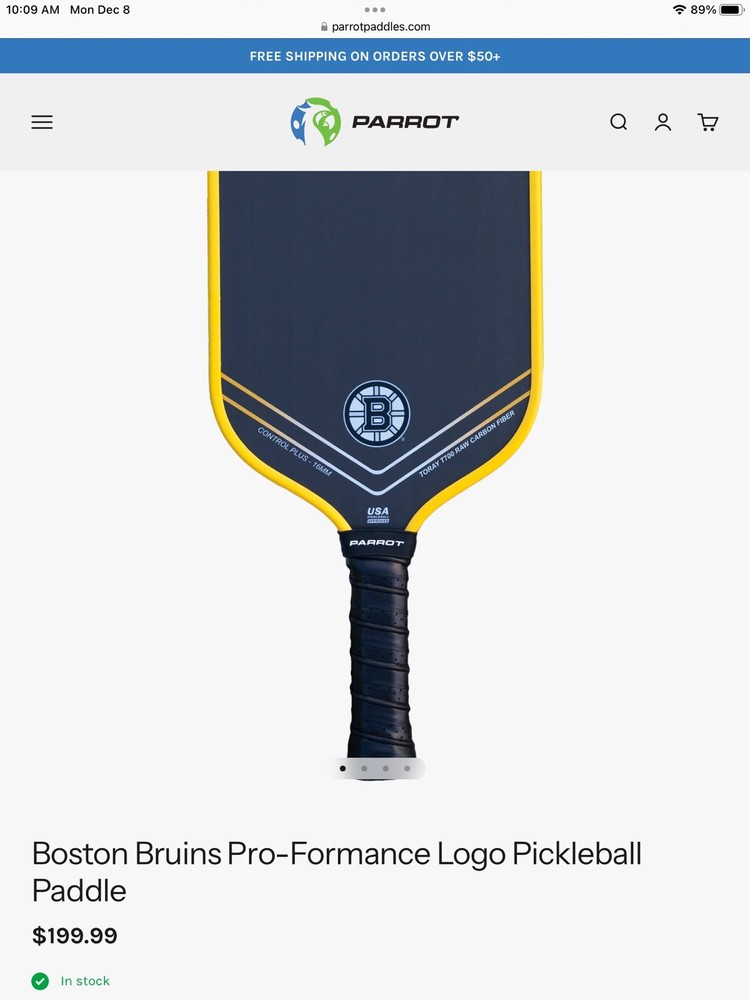 Bruins Pickleball Paddle Parrot ￼