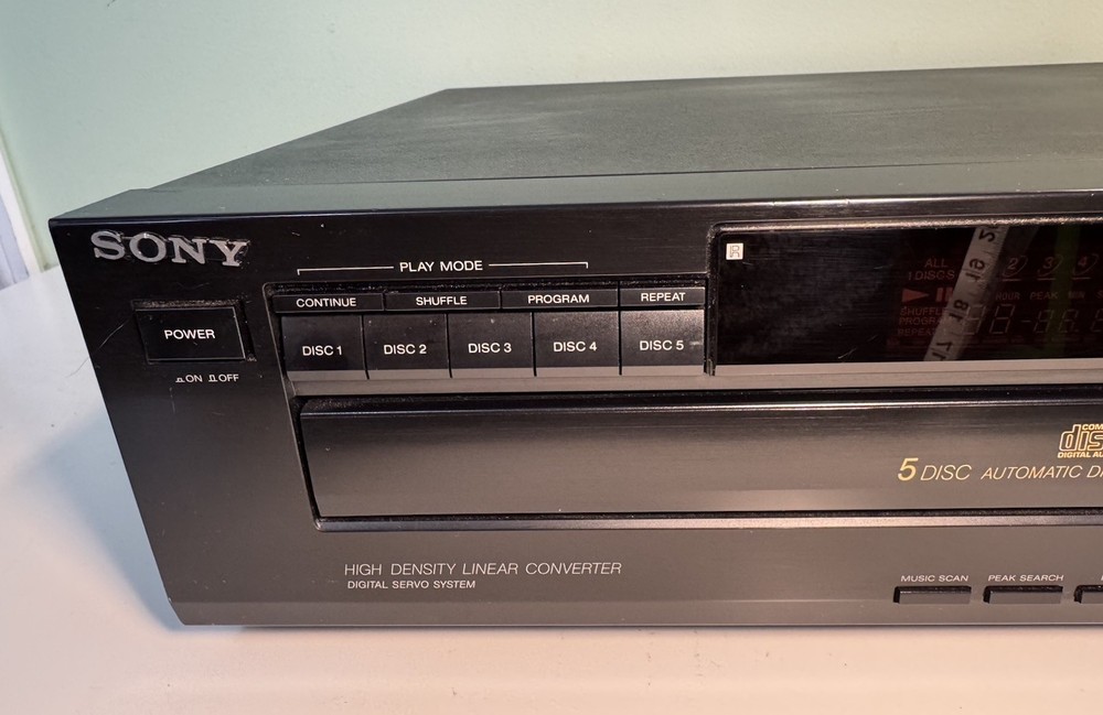 Sony CDP-C425 5-disc CD Player No Remote-Tested & Working