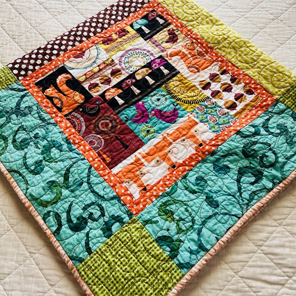 New Vibrant Modern Patchwork Quilt – 51” x 51” 🌟