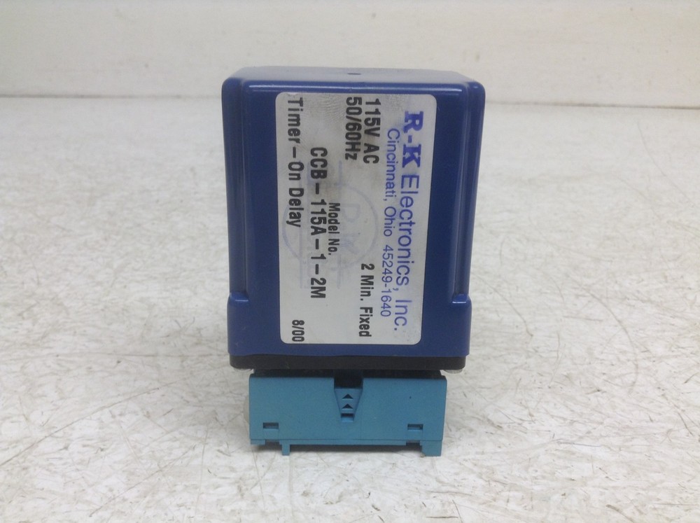 R-K Electronics CCB-115A-1-2M Timer Delay Relay 2 Minute Fixed CCB115A12M (OK)