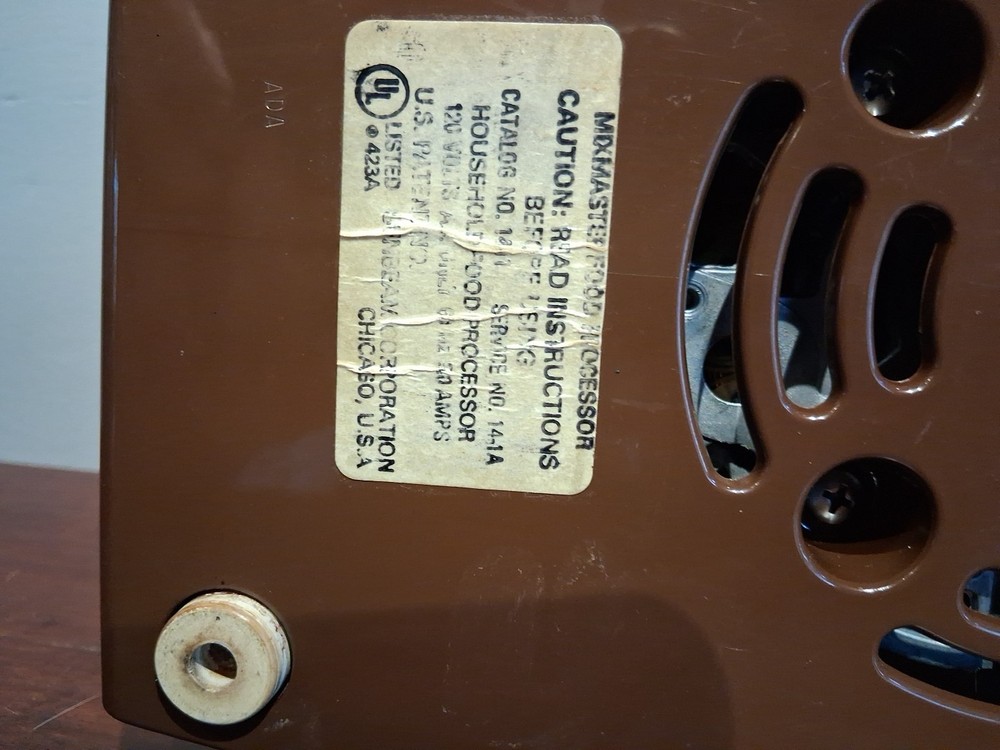 Sunbeam Le Chef 14-11 Food Processor Replacement Motor Base Unit Tested Working