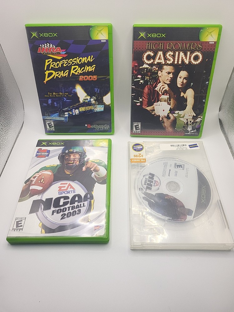 Original Xbox Controller Bundle 2 Controllers DVD Remote + 11 Games Lot Tested