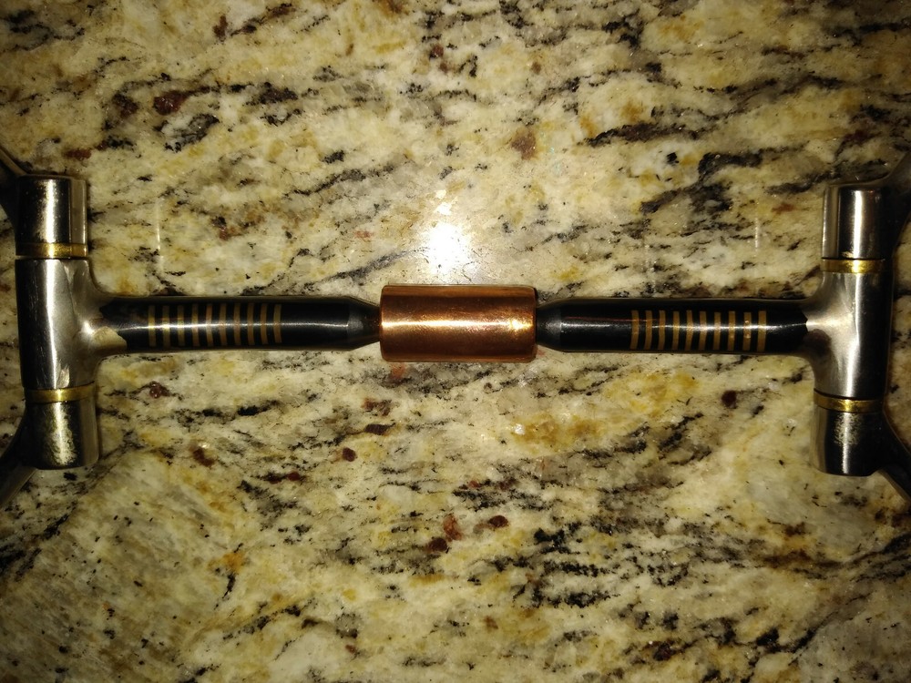 5" Billy Allen Straight Copper Roller Snaffle D-Ring Bit 3" Rings