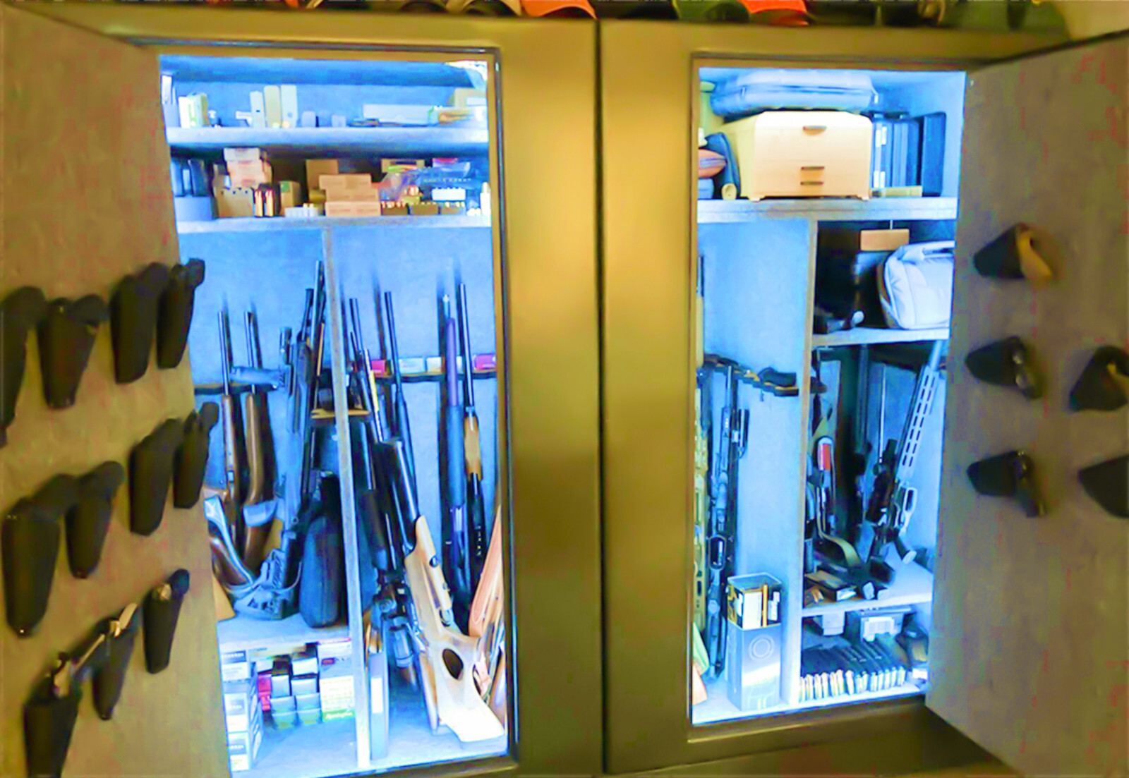 Battery Powered Gun Safe Light LED Strip 300/leds Kit w/ Motion Sensor or Switch