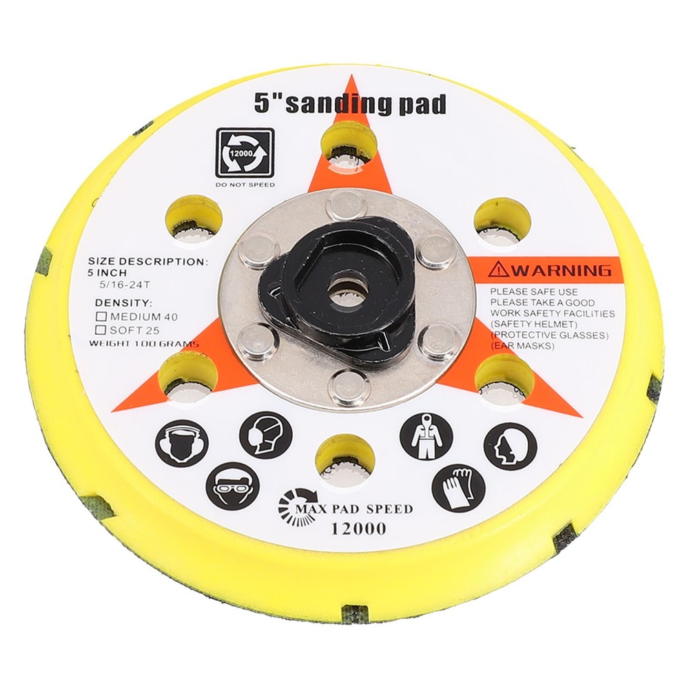 New Practical Sanding Pad Backing Plate 125mm Dual Function Medium Soft
