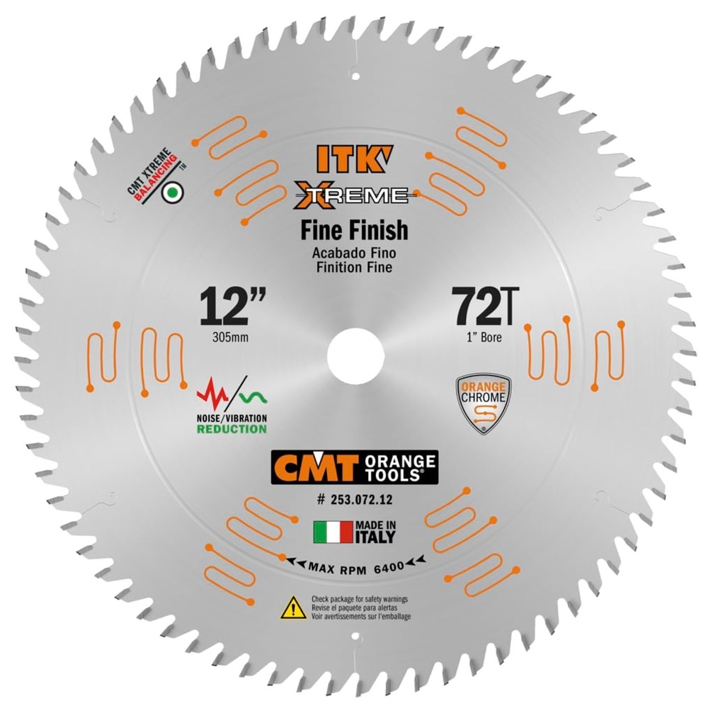 Durable 12-Inch Laser-Cut Miter Blade with Micrograin Teeth - Unmatched Quality