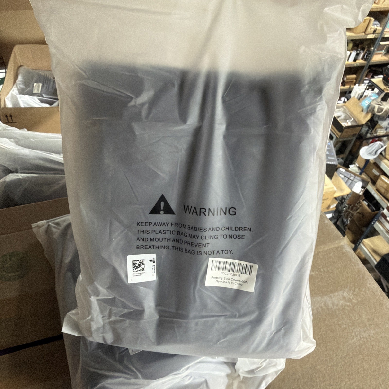 60in Outdoor Couch Cover Waterproof Patio Furniture Covers, 3-Seater Patio Sofa