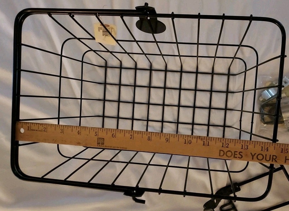 Wald 3133 Front Quick Release Basket with Bolt-On Mount: Gloss Black ~ NEW