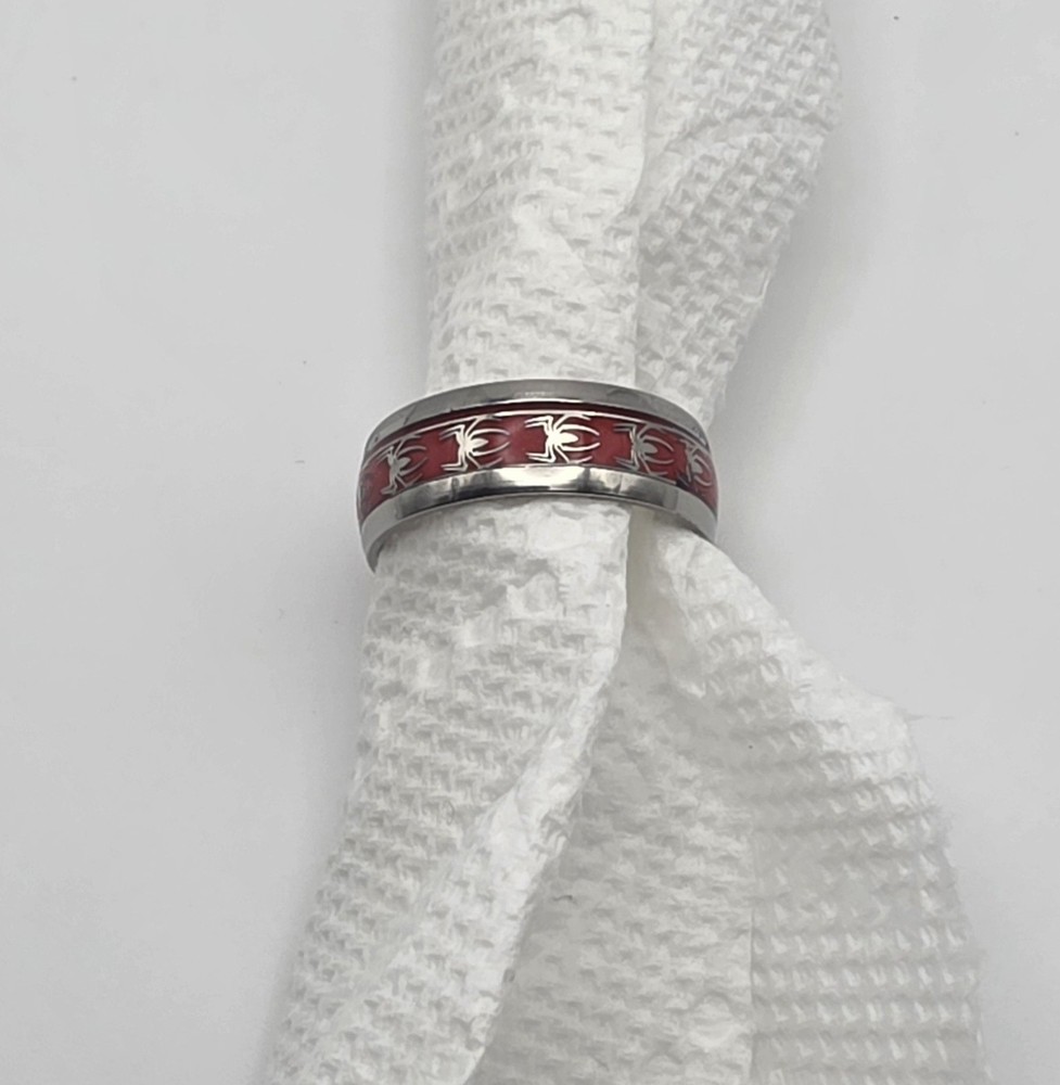 Marvel Spiderman Sterling Silver Ring Size 10