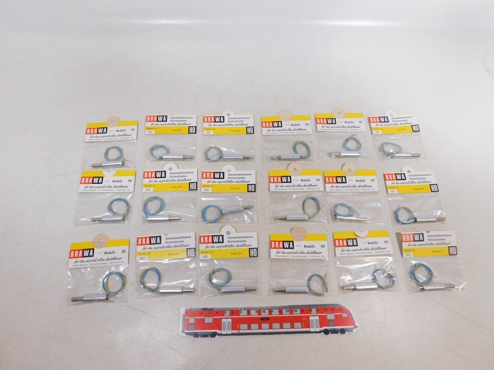 Brawa H0 Etc 18X 902 Simple Switch Button Mint+Box Unopened #EJ205-0.5