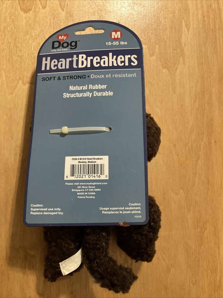 My Dog Heartbreakers Monkey Dog Toy