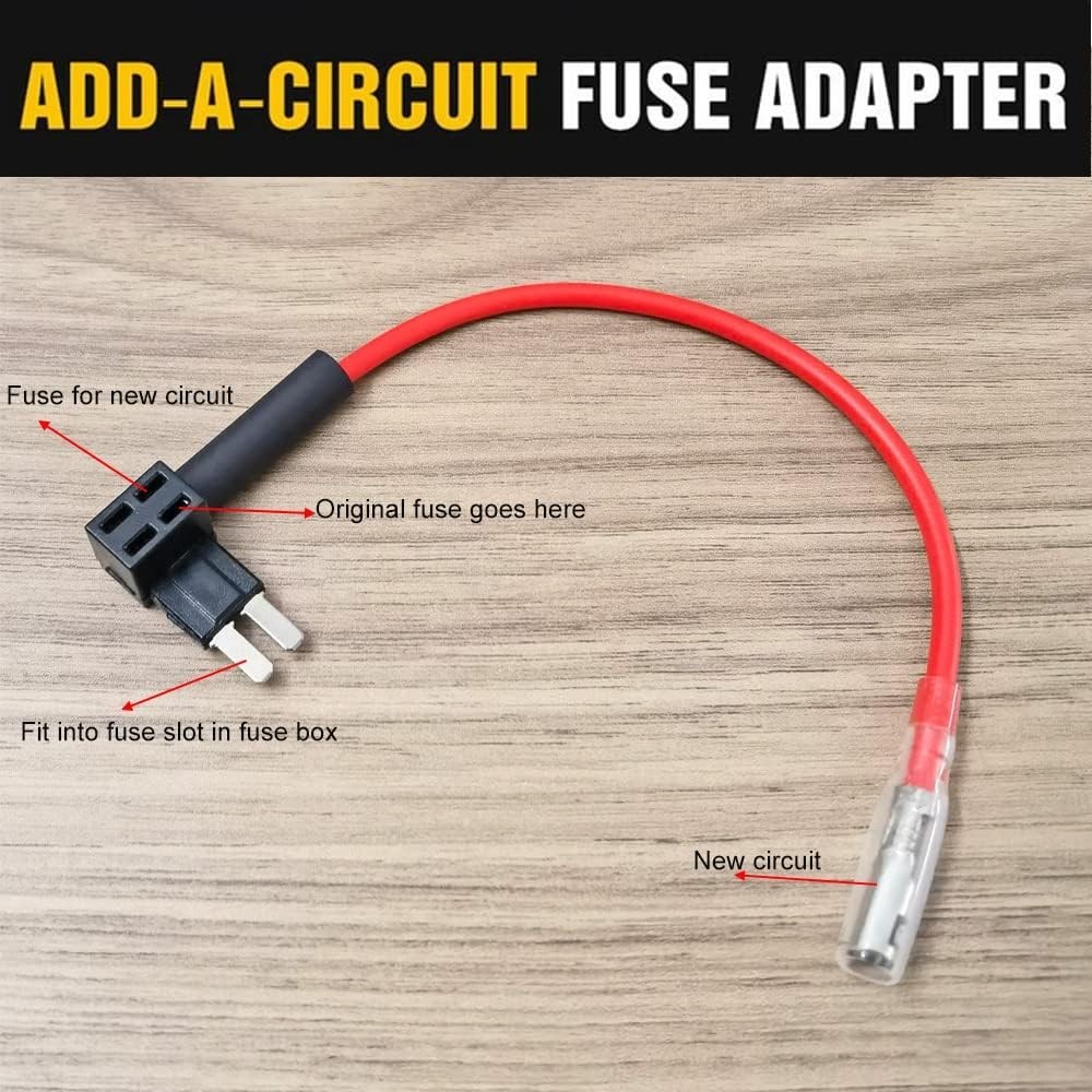 Comprehensive Hardwire Kit for Dash Cameras - Type C USB, 13ft with Fuse Adapter