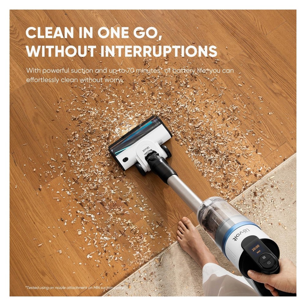 LEVOIT AERO Cordless Vacuum w/ Auto-Empty & HEPA Filter