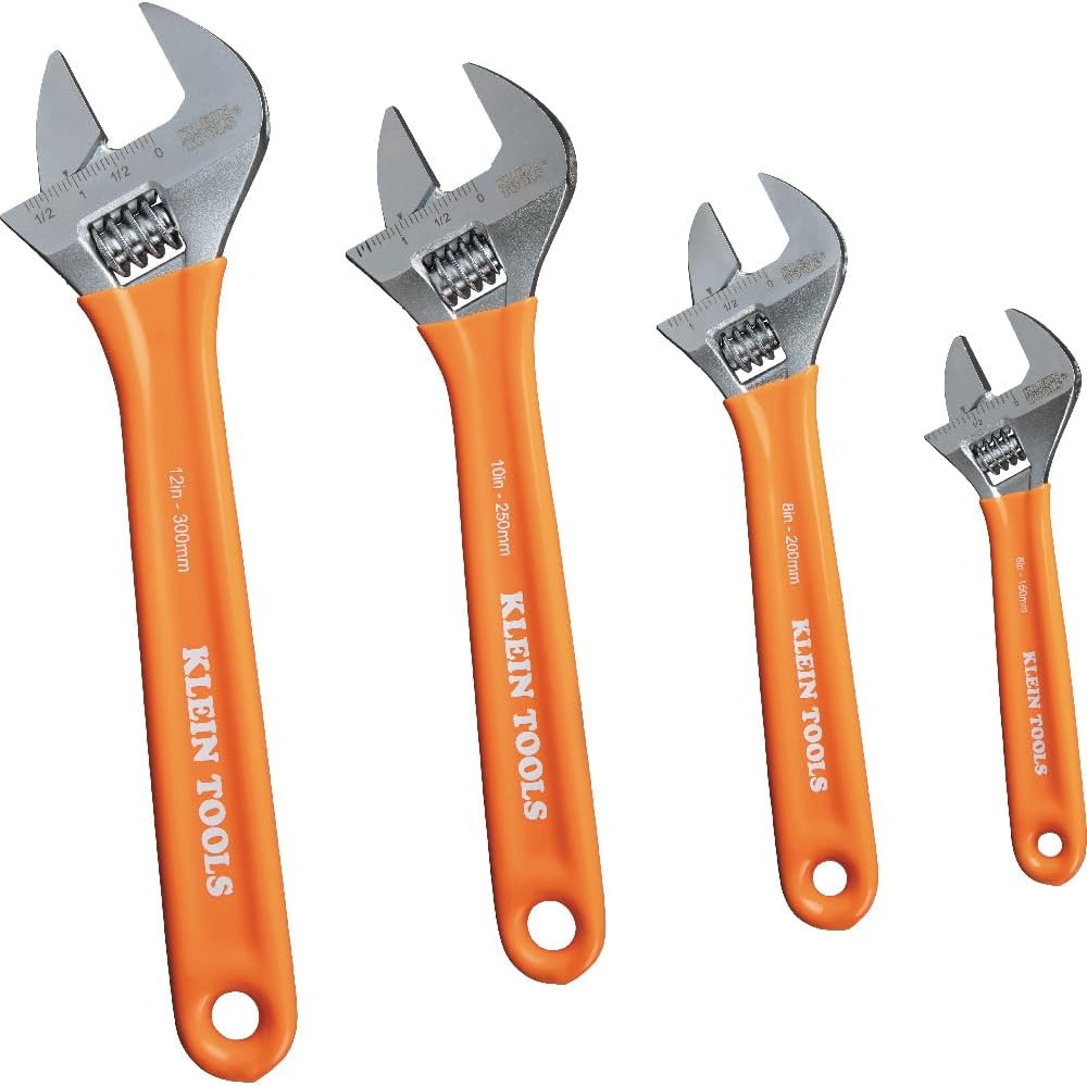 Adjustable Wrench & Pump Pliers Tool Set - 6 Essential Tools for Every DIYer