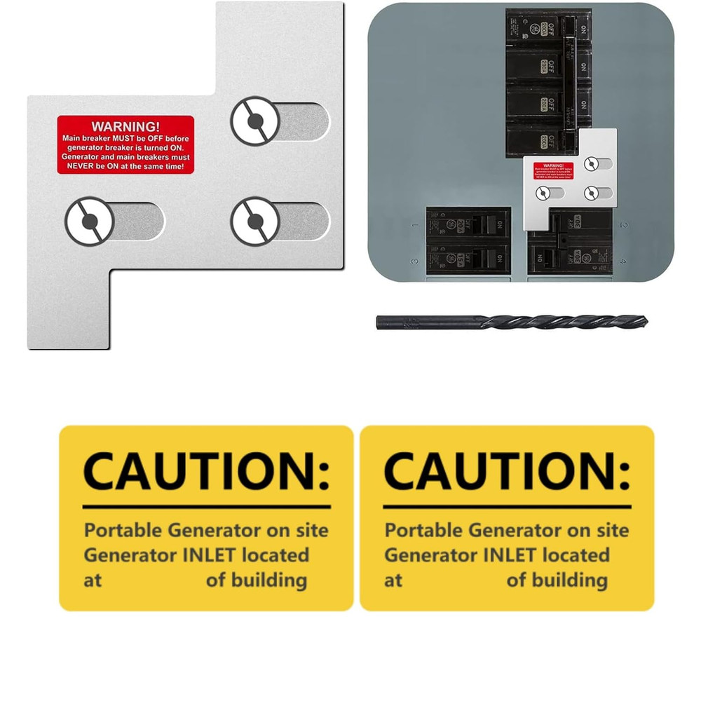 Generator Interlock Kit Compatible with General Electric GE 150 or 200 Amp Panel