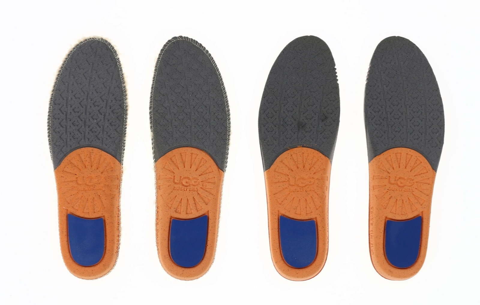 UGG 166564 Mens Twinsole Insole 2 Pair Set Leather/Wool Natural Size 10