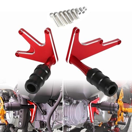 Monkey 125 Frame Sliders Falling Crash Protector Compatible with Monkey 125 Red