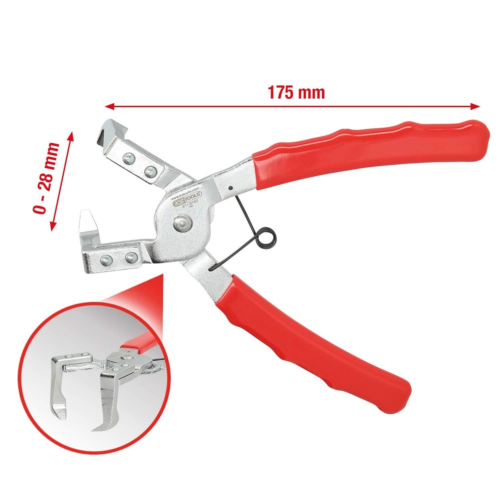KS TOOLS Clip Pliers, Angled