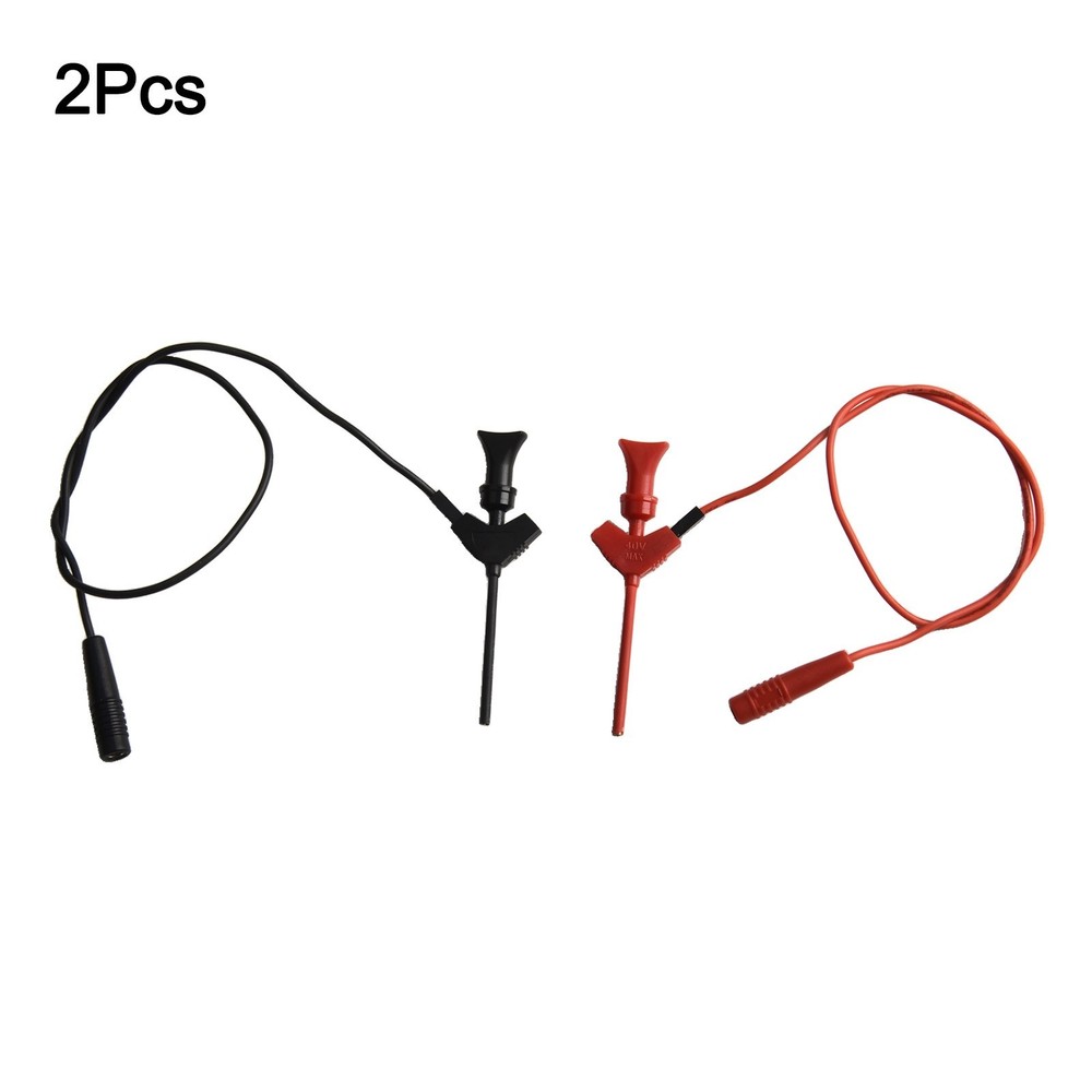 Compact Multimeter Test Hooks with 10 Inch Leads for IC Testing and Repairs