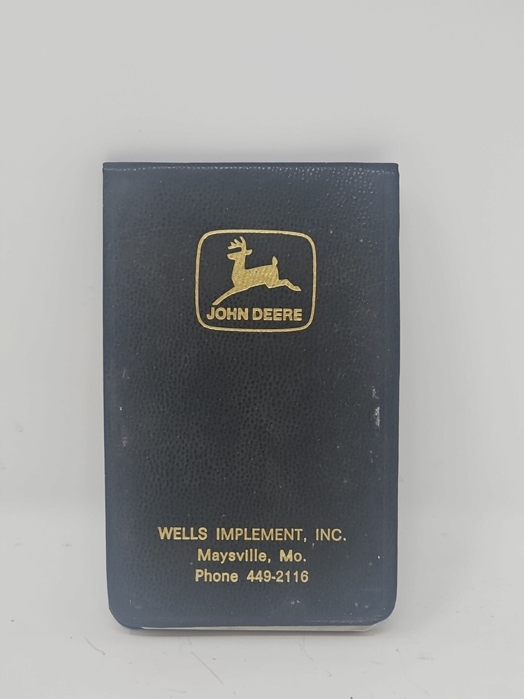 Vintage John Deere Pocket Notebook Wells, Implement MO