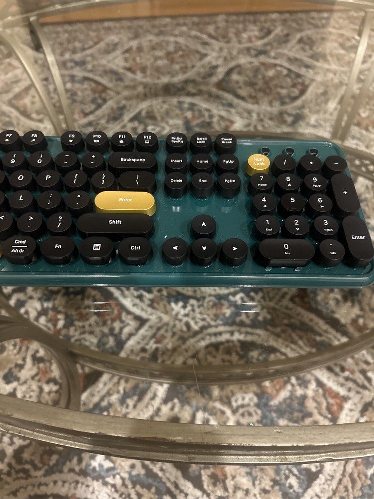 Colorful Wireless Computer Keyboards No Mouse, Polychrome Keyboard. Replacement!