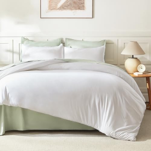 White Comforter Set Size, 3 Pieces Lightweight Solid Queen Bright White