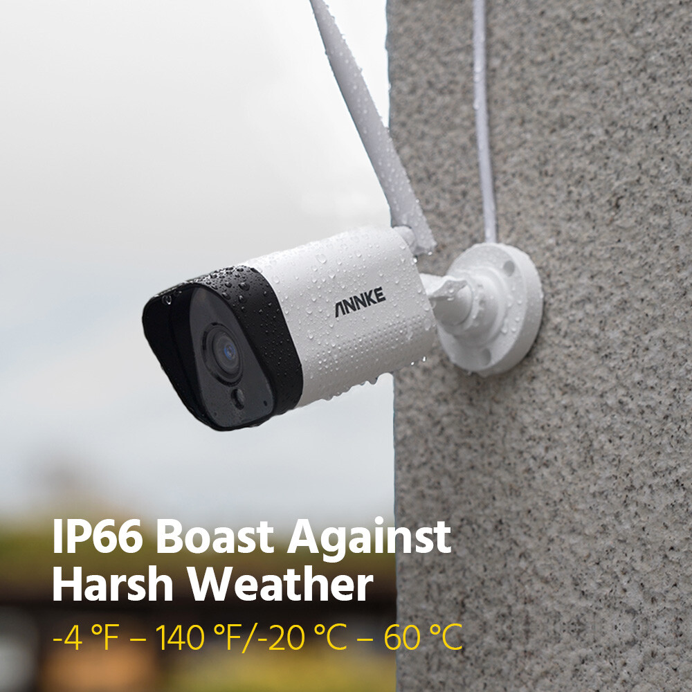 ANNKE Wireless 10CH 5MP NVR 3MP WiFi CCTV IP Security Camera System 2-Way Audio