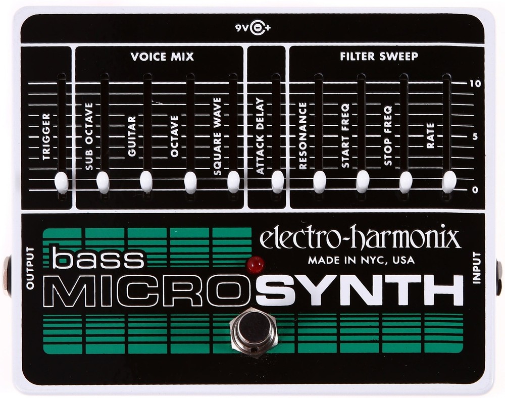 Electro Harmonix Bass Microsynth Effects Bass Pedal