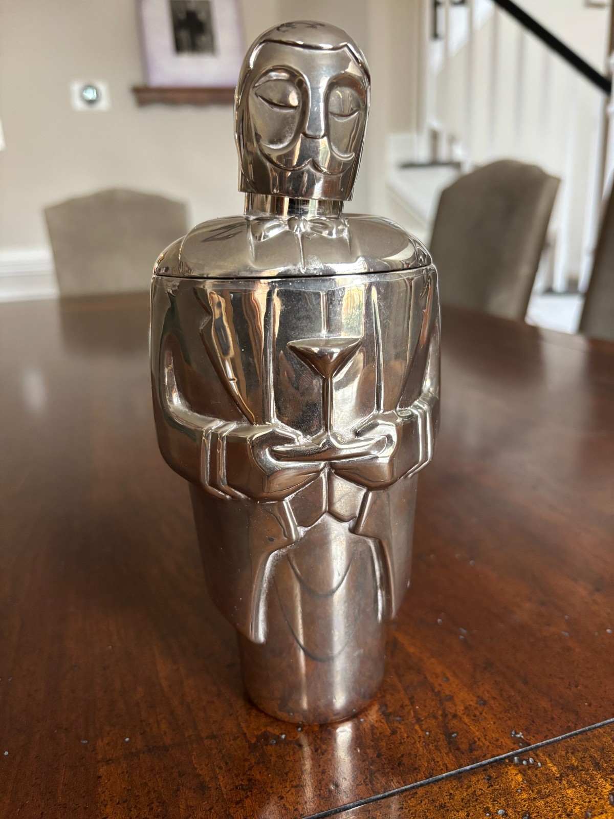 VINTAGE LENOX CHROME BUTLER MARTINI SHAKER