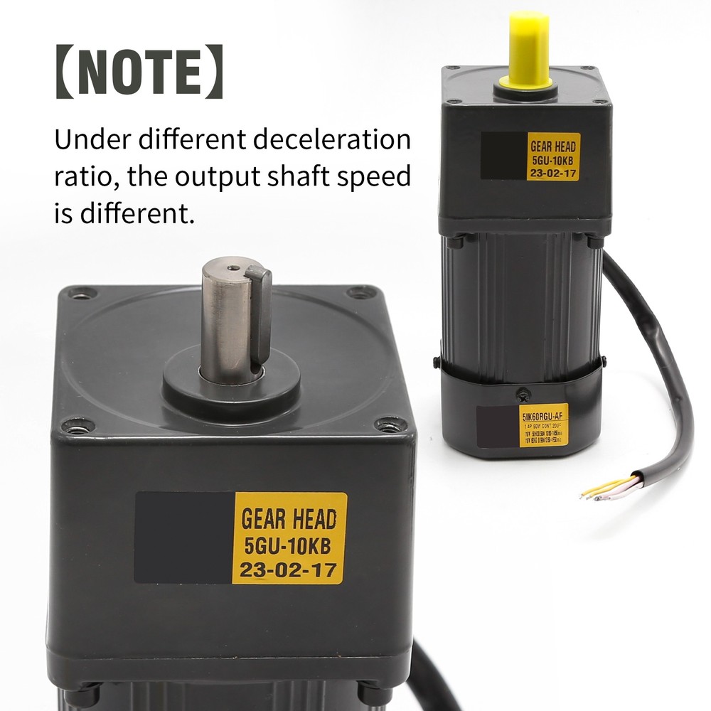 90W AC Gear Motor 110V 135RPM Variable Speed Controller Reducer