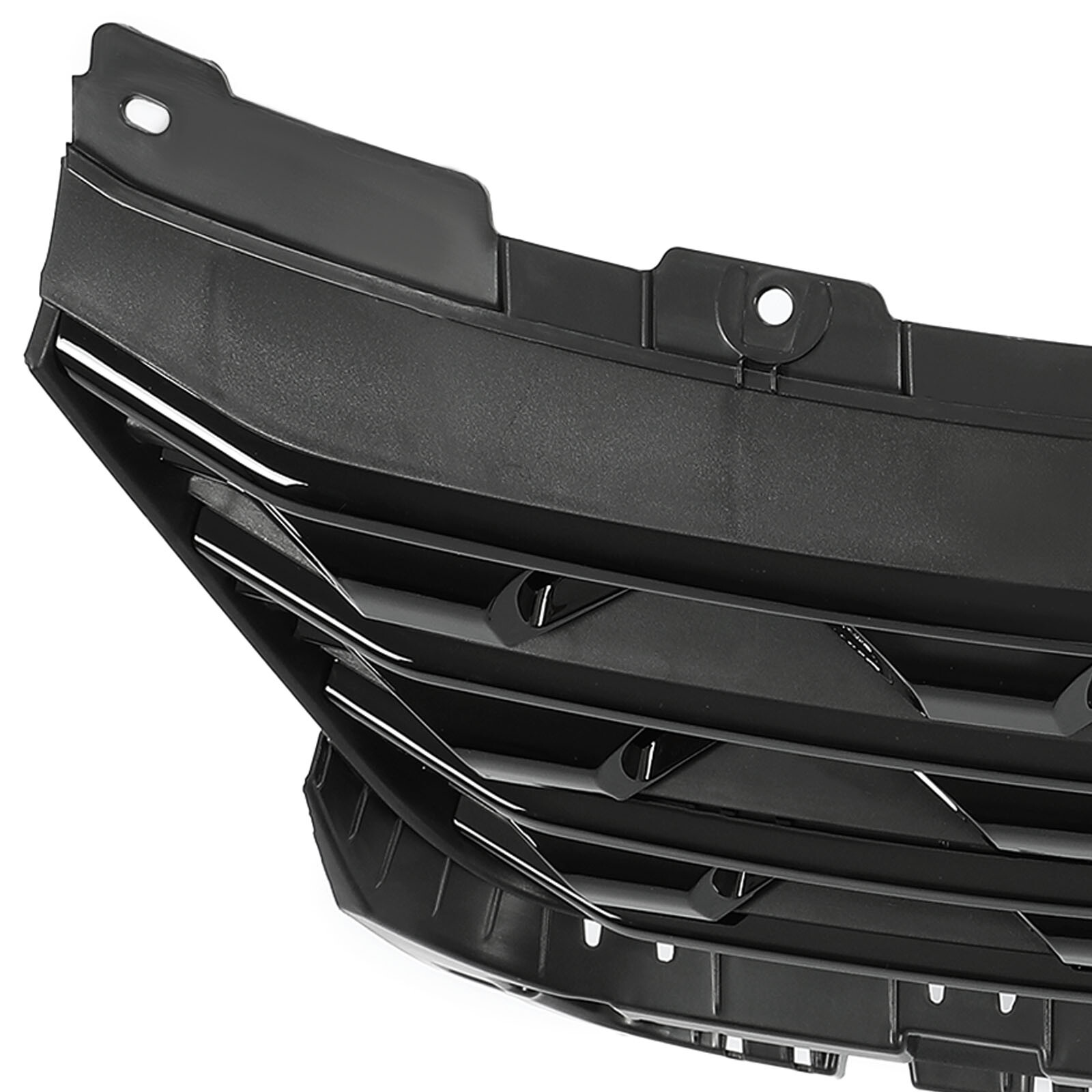 For Ford Explorer 2016 2017 Front Bumper Upper Grille Glossy Black Painted