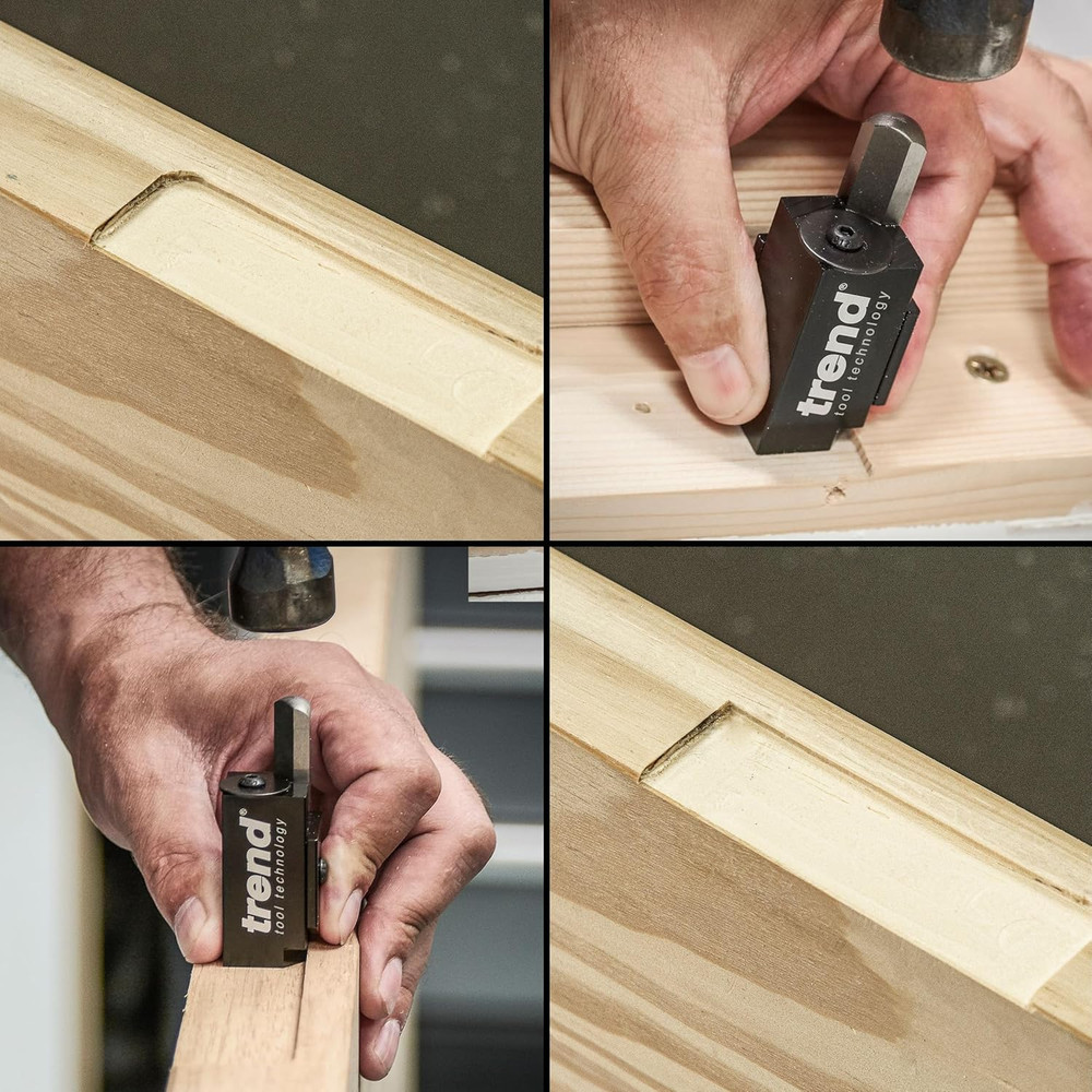 Hinge Recess Squaring Corner Chisel, Quickly Square up Rounded Corners, C/CHISEL