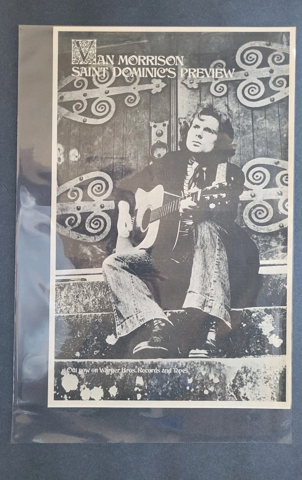 Van Morrison Saint Dominic's Preview Album Promo Print Advertisement 1972