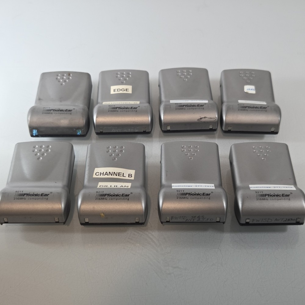 8 Bodyworn Transmitter 921T Radium 216MHz Phonic Ear UNTESTED - 2 DONT TURN ON