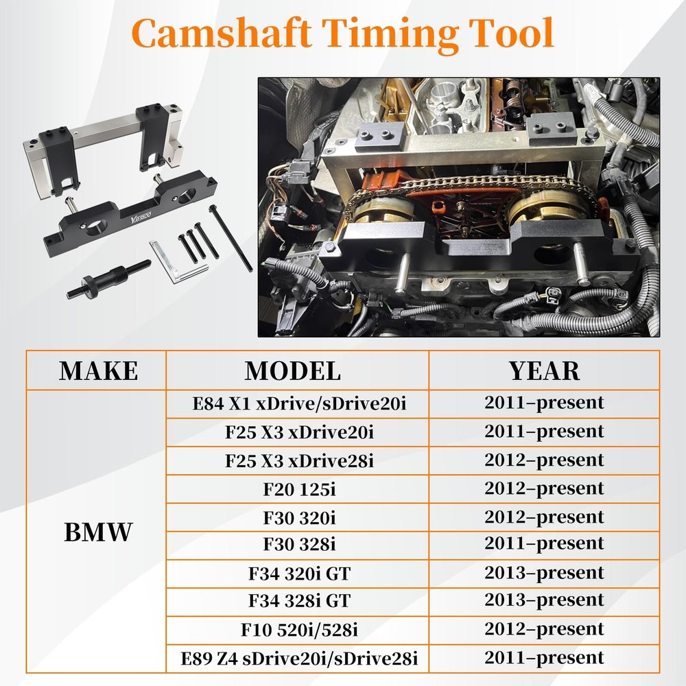 Yuesstloo Camshaft Alignment Timing Tool Kit, Compatible with BMW N20 23PC