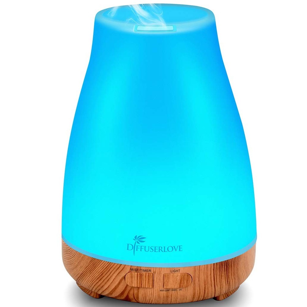 300ML Diffuser Essential Oil Remote Control 300ML, Yellow