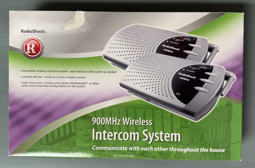 Radioshack 900MHz Wireless Audio Intercom System READ