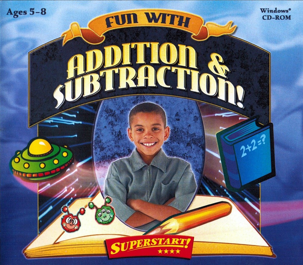 Fun With Addition & Subtraction Ages 5-8 Edutainment PC Software Sealed New
