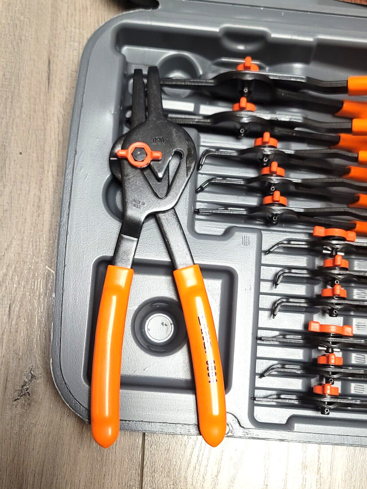 Lang 12pc Quick Switch Internal/ External Retaining Ring Pliers set USA #3595