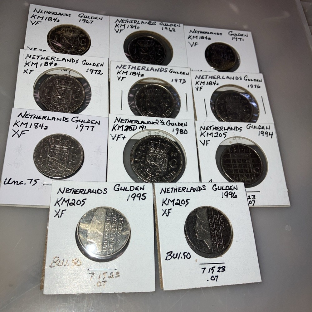 NETHERLANDS Guldens--10 different