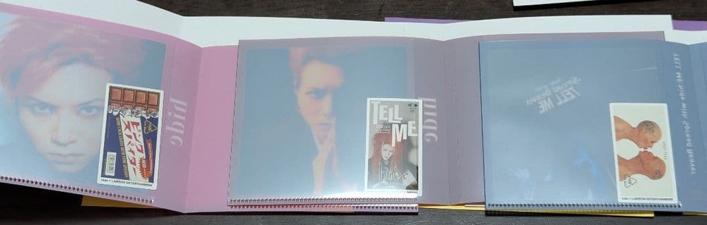hide lottery E prize CD size clear file & sticker set