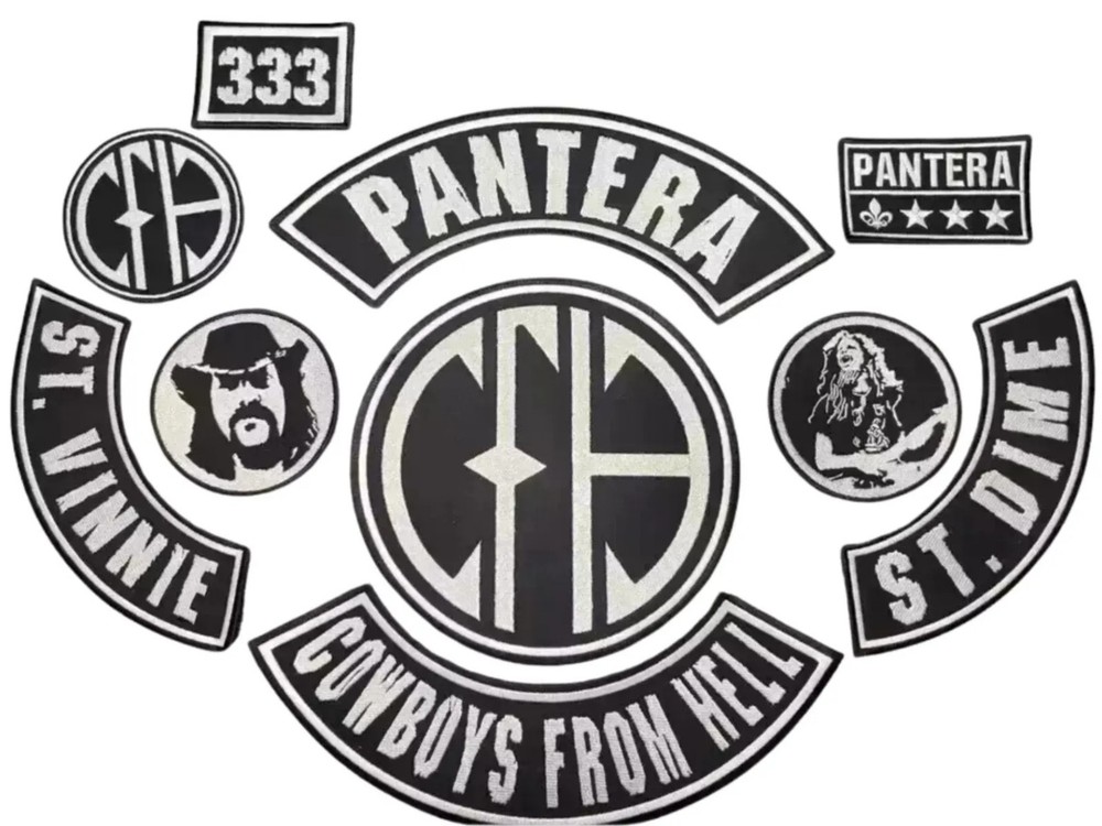 Pantera CFH Embroidered Patch Set: Cowboys From Hell - 10 PCS