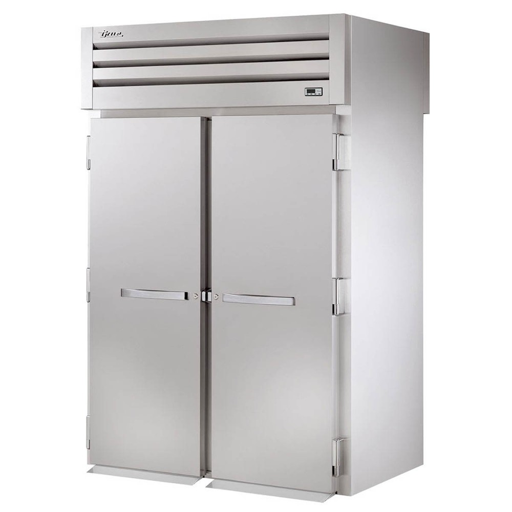 True STR2RRT-2S-2S 68" 2-Section Roll-Thru Refrigerator w/ Front 2 Solid & Re...